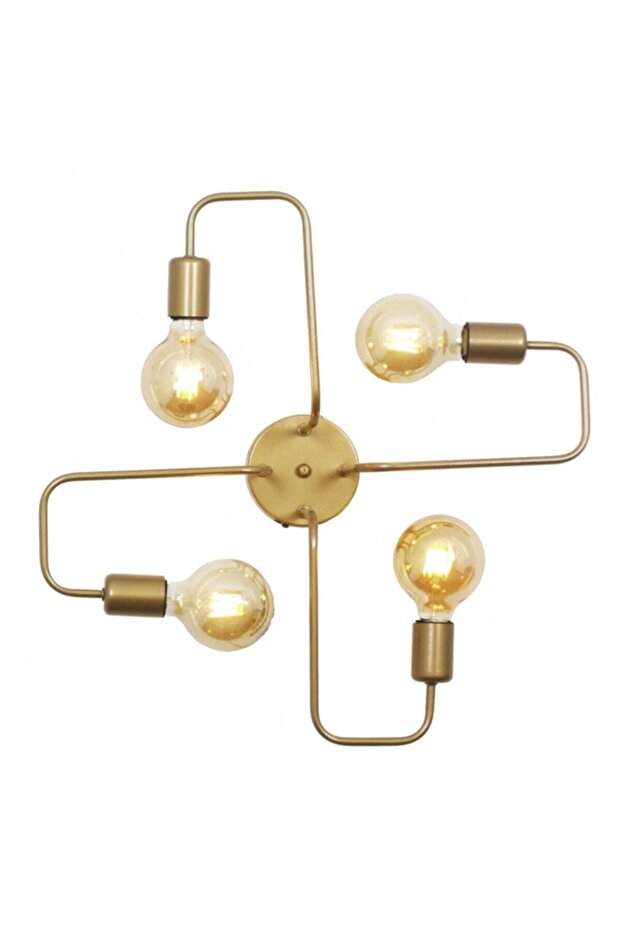 Akrep Dörtlü Gold 4lü Avize - 1