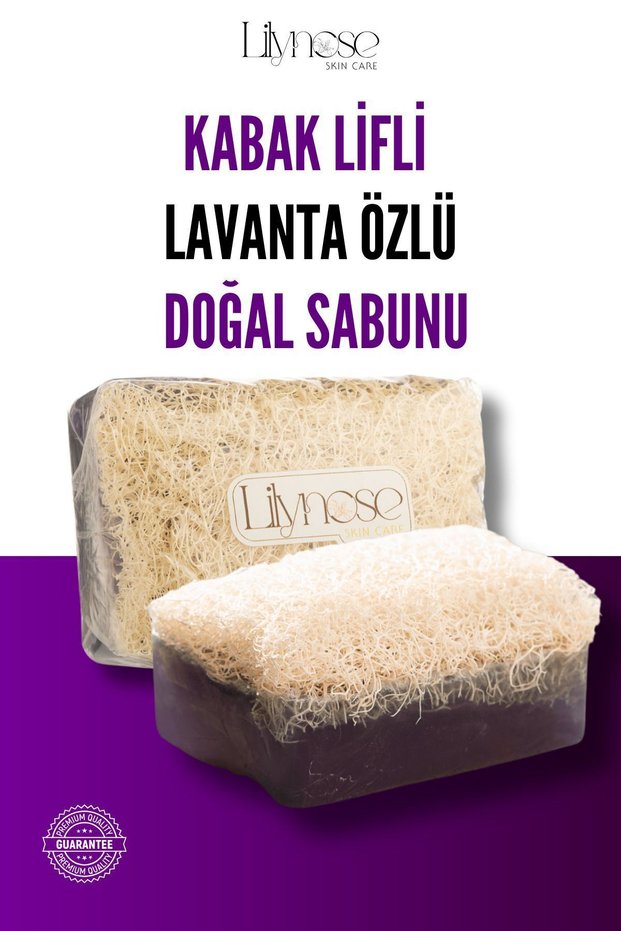 Pore Tightening, Natural Exfoliating Effect, Natural Handmade Soap with Pumpkin Fiber and Lavender Extract 110Gr