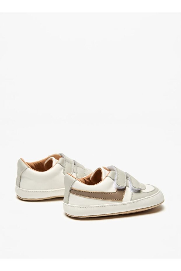 Panelled Booties with Hook and Loop Closure - 4