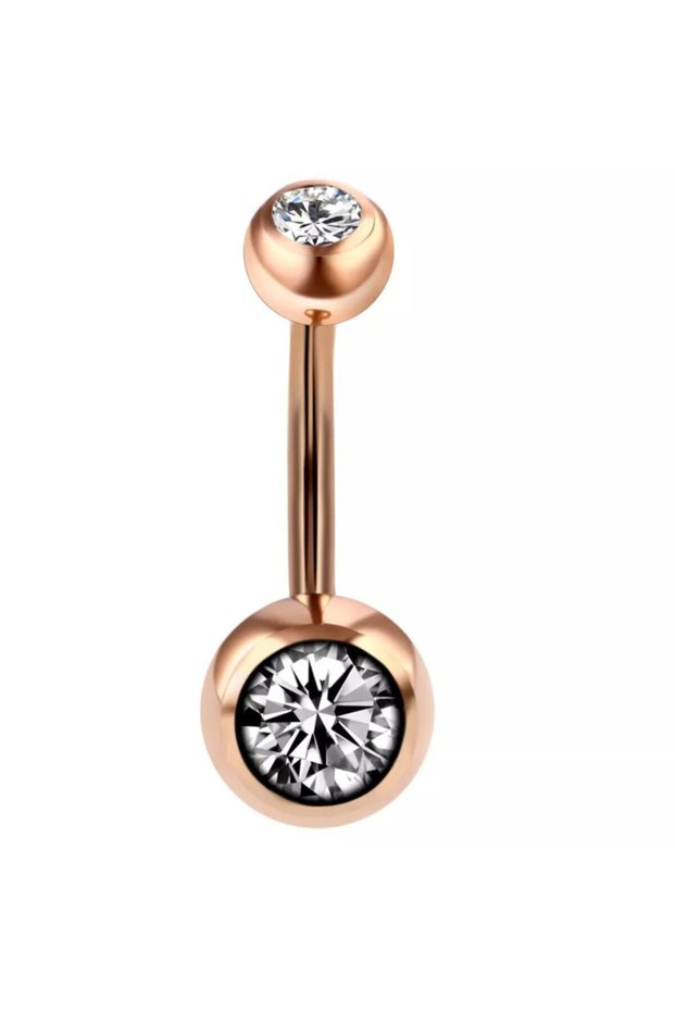 Titanyum Rose Göbek Piercingi