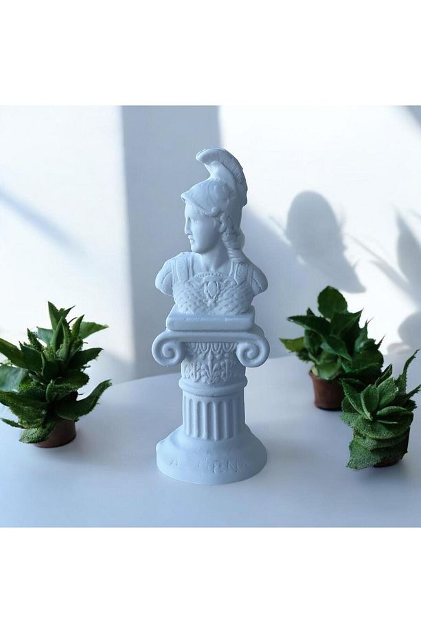 Dekoratif Obje Biblo Athena Antik Yunan Yükseklik 12 cm (Model 2 Boyutludur) - 4
