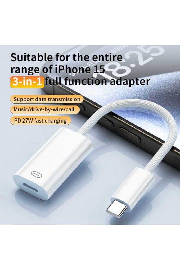 İphone 16/16 Pro/16 Plus/16 Pro Max Macbook Ipad Uyumlu Type-c Usb-c Lightning Çevirici Dönüştürücü - 4