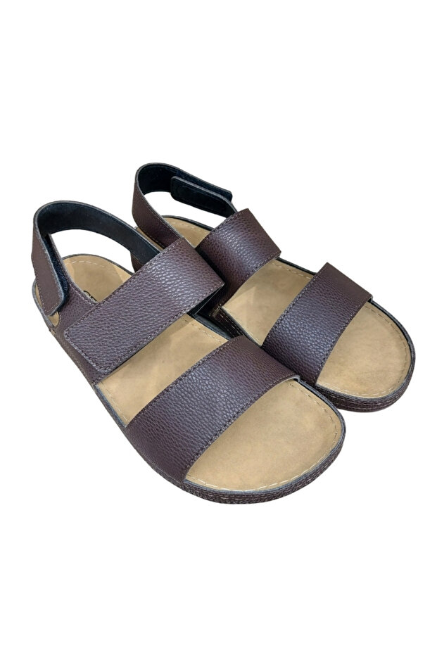 9969-9 Anatomik Deri Erkek Comfort Sandalet - 2