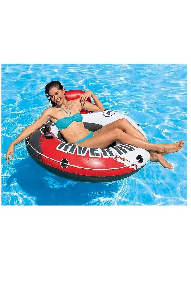 River Run Fileli Ipli Kırmızı Koltuk Simit 135cm 56825 - 3