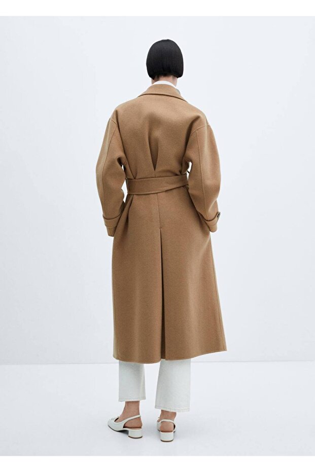 Belted wool coat - 4