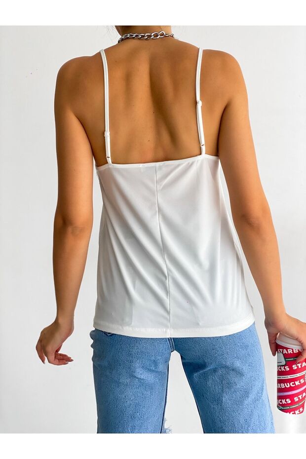 White Lace Undershirt - 4