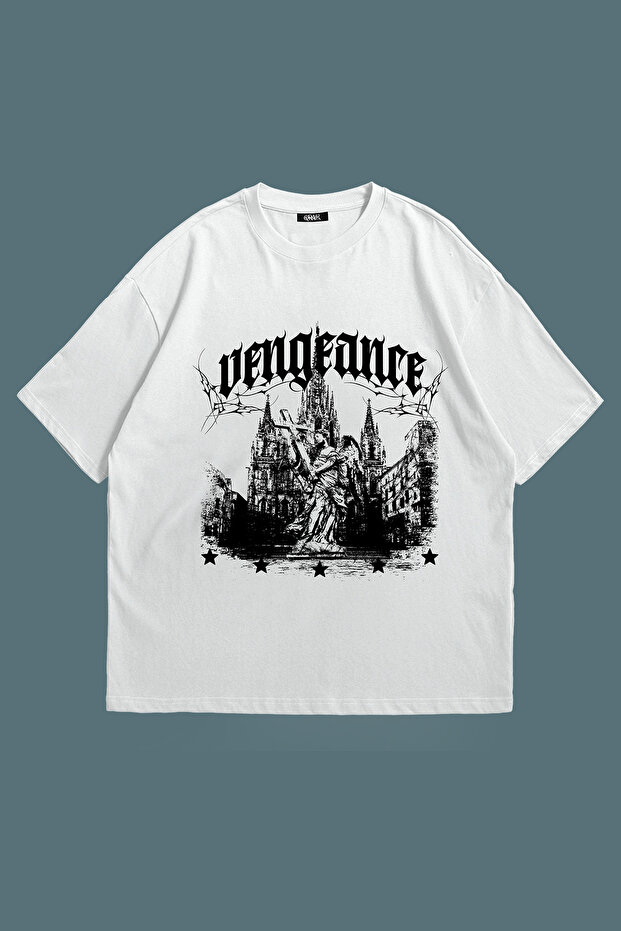 Revenge Printed Unisex Oversize T-Shirt