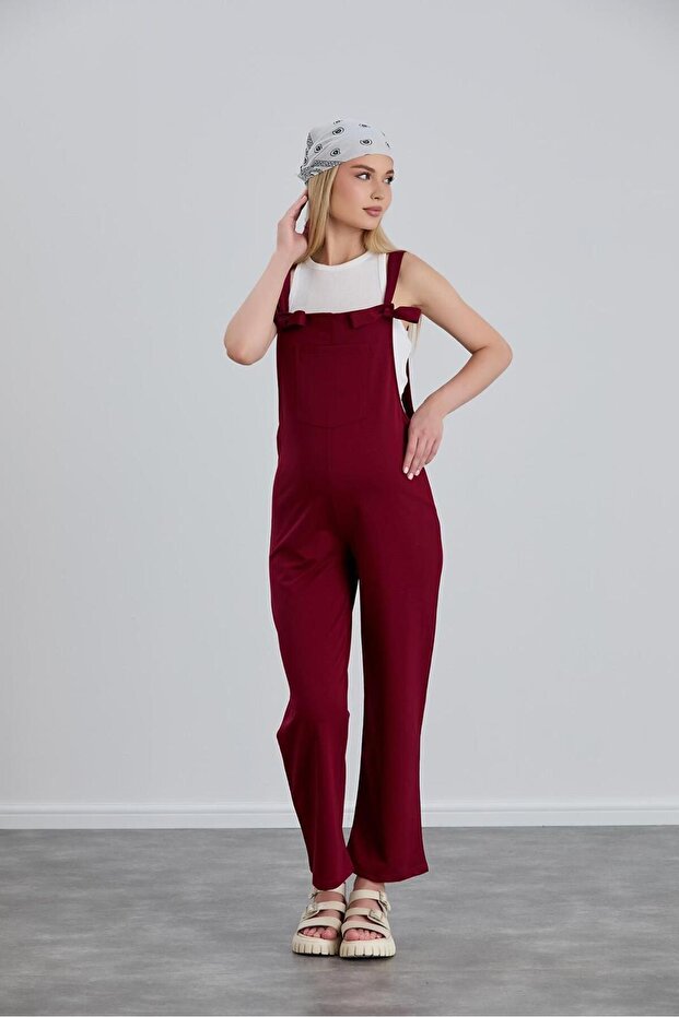 Penye Hamile Bahçıvan Tulum - 7