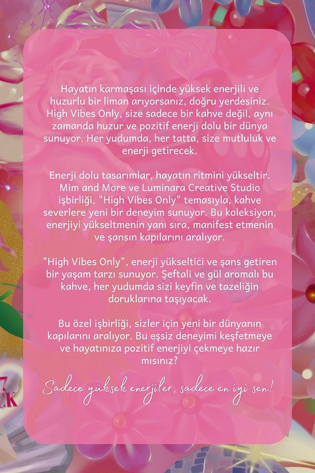 Luminara Studio X High Vibes Only Peach & Rose Coffee - 3