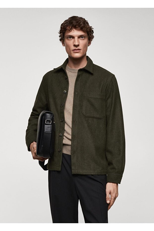 Regular kesim cepli gömlek ceket - 1