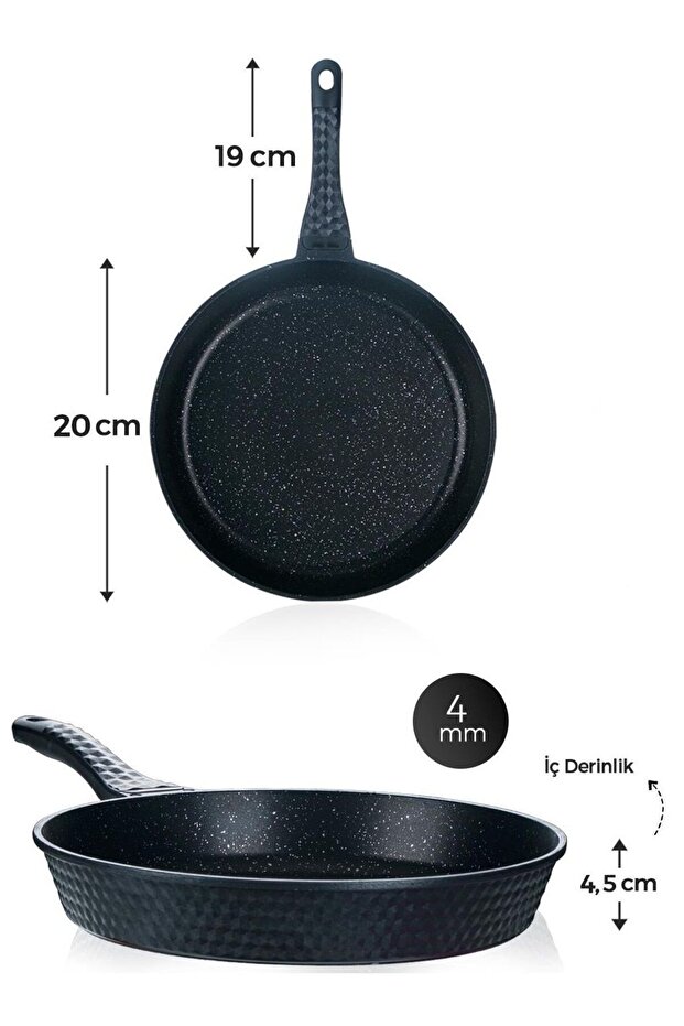 Elmas Serisi 3 lü Tava Seti - 2