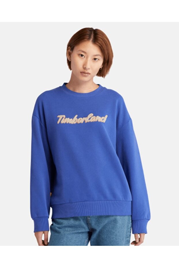 Logo Texture Crew Sweatshirt - 1