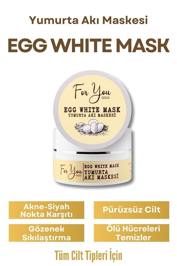 Egg White Gözenek Sıkılaştırıcı Ve Siyah Nokta Temizlemeye Yardımcı Yumurta Maskesi 100 ml - 1