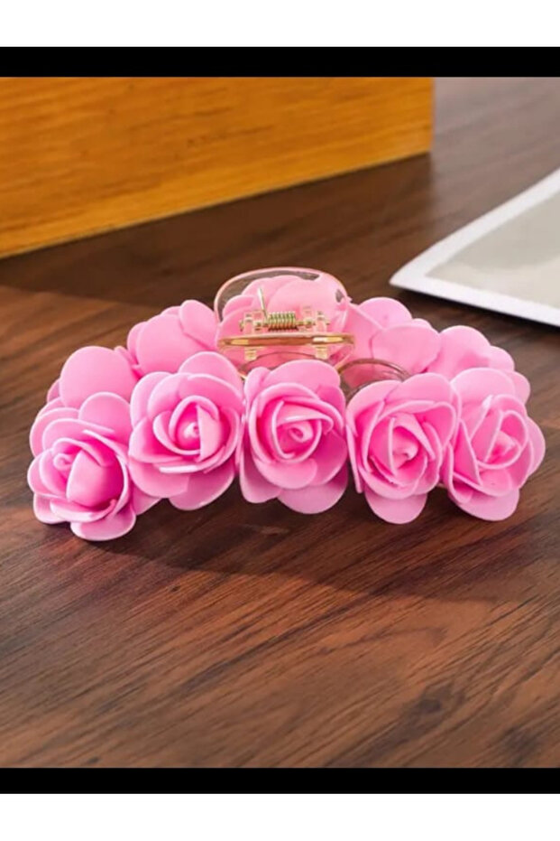12 Cm Light Pink Rose Latch Buckle