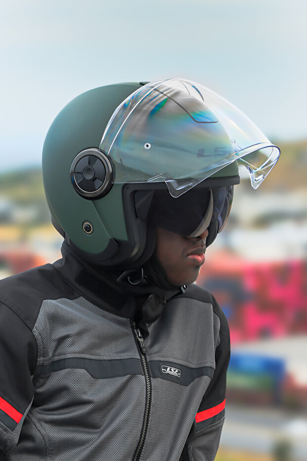 CLASSY MAT YEŞİL KASK - 1