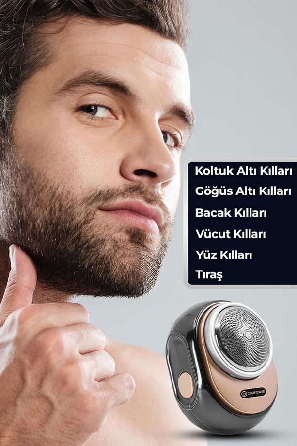 Seyahet Tipi Mini Yuvarlak Tıraş Makinesi - 6