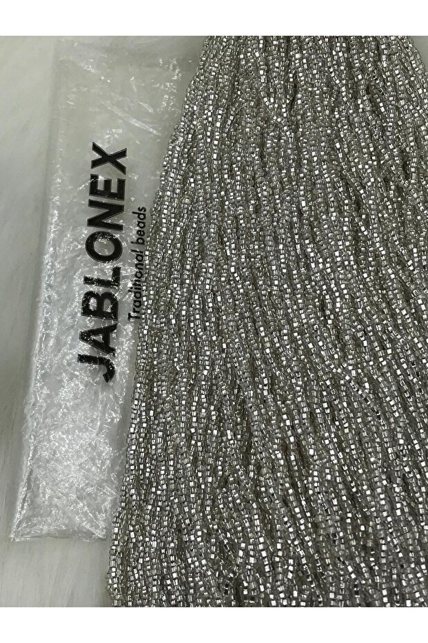 0.11 String (Transparent Silver) Sand Beads 500 Grams