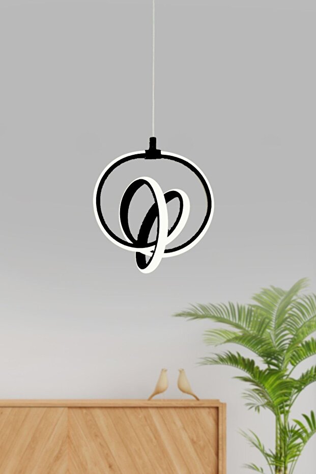 Kelt Siyah Kasa Ledli Sarkıt Avize - 1