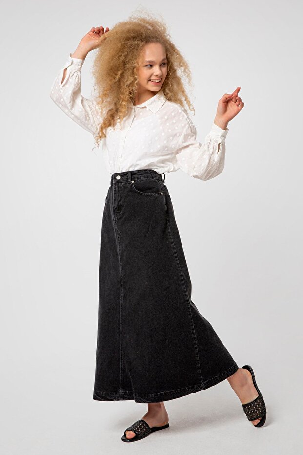 Siyah Campine Etek - 2