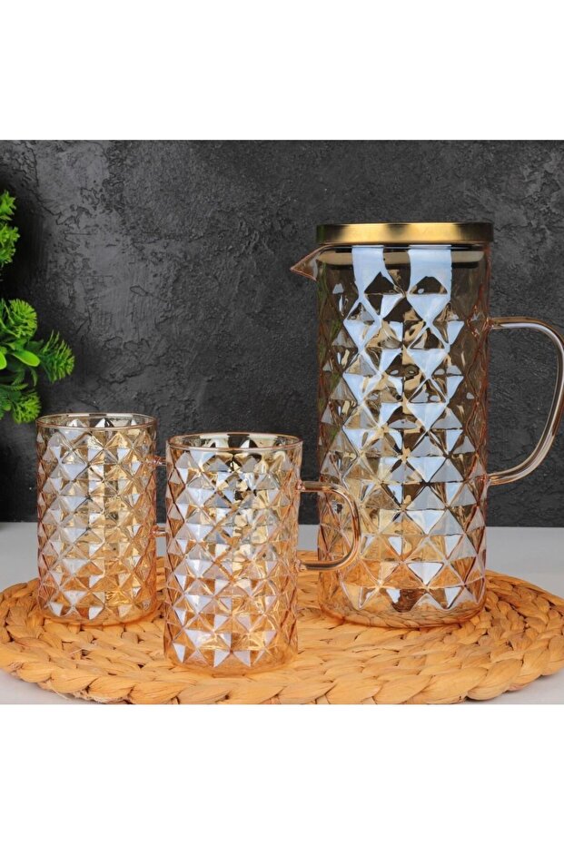 Evimsahane  Sole Bal Sürahi Seti 3 Parça - 1