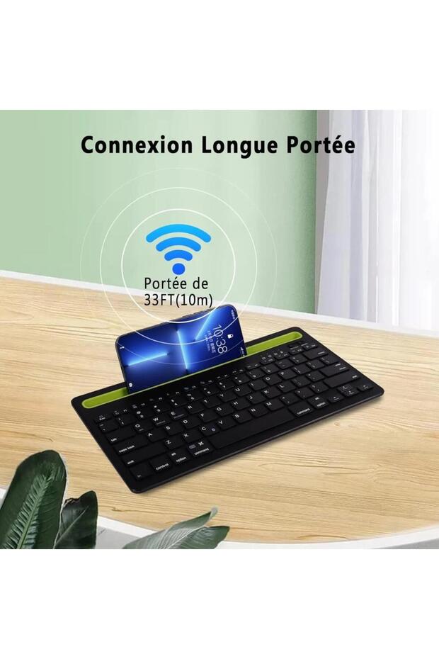 Samsung Galaxy Tab A SM-T285 7" Uyumlu Kablosuz Bluetooth Şarj Edilebilir Tablet Telefon Standlı Kla - 8