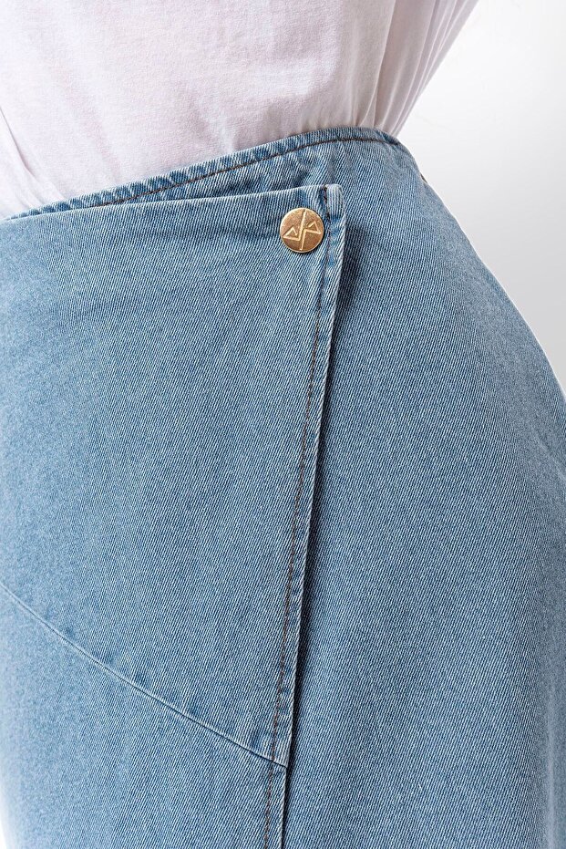 Açık Mavi Lurdes Etek - 2