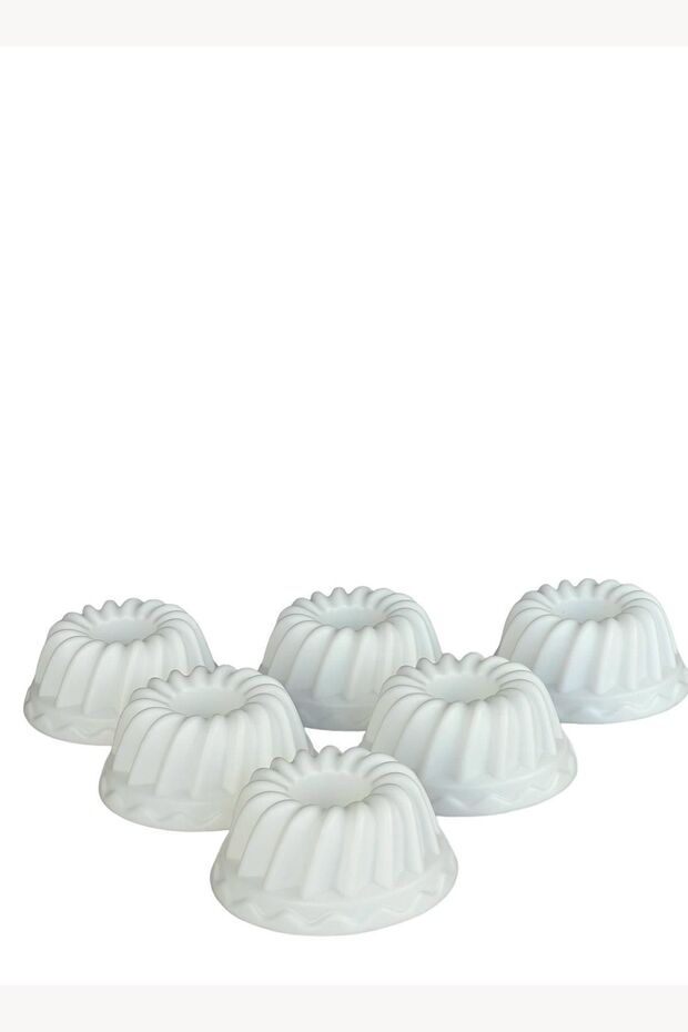 Silikon 6 Lı Muffin Kalıbı Krem - 4