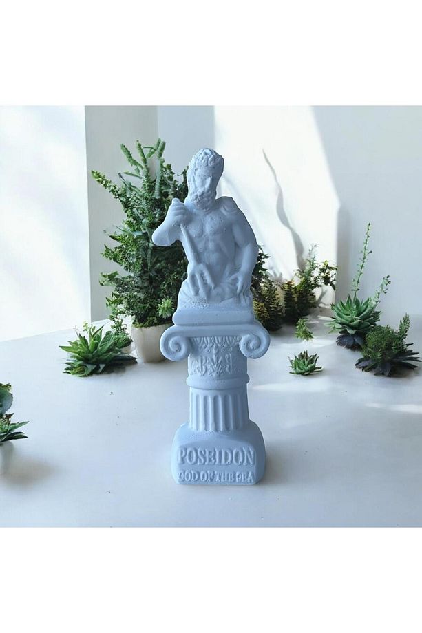 Dekoratif Obje Biblo Poseidon Antik Yunan Yükseklik 13 cm (Model 2 Boyutludur) - 2