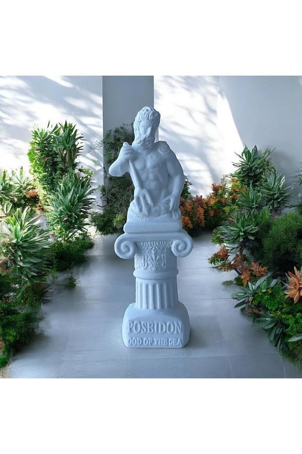 Dekoratif Obje Biblo Poseidon Antik Yunan Yükseklik 13 cm (Model 2 Boyutludur) - 1
