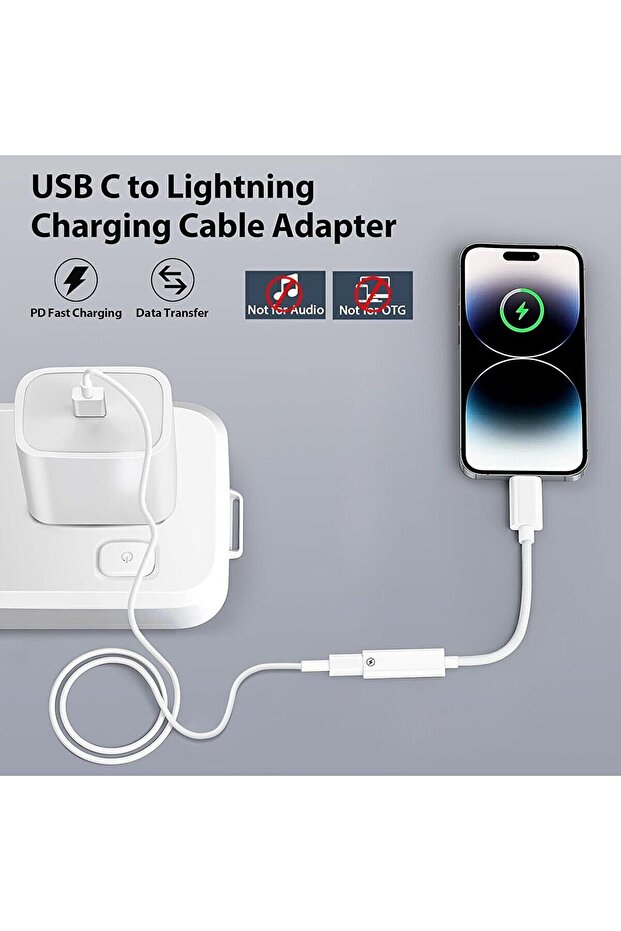 Lightning To Type C Çevirici Iphone 15/plus/16 Pro/17 Pro Max Uyumlu Şarj Adaptörü Şarj Dönüştürücü - 3
