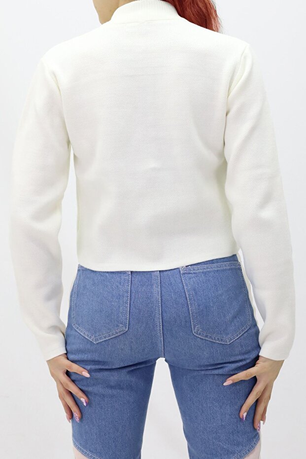 пуловер с цип - 2