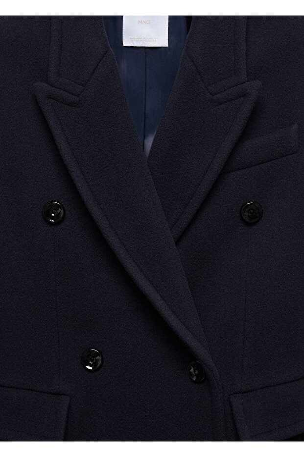 Manteco Wool Double Breasted Coat - 7