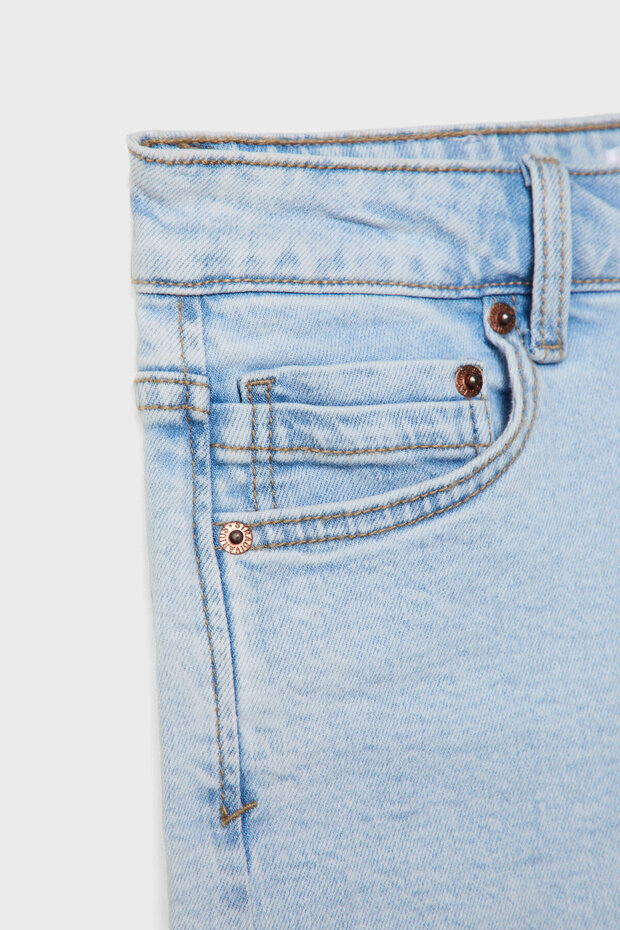 Slim fit mom şort - 7