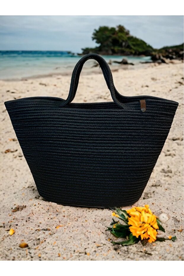 Jute Beach Bag - Straw Hand and Arm Bag