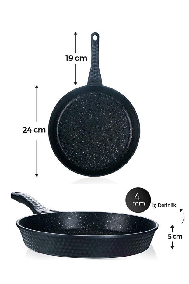 Elmas Serisi 3 lü Tava Seti - 3