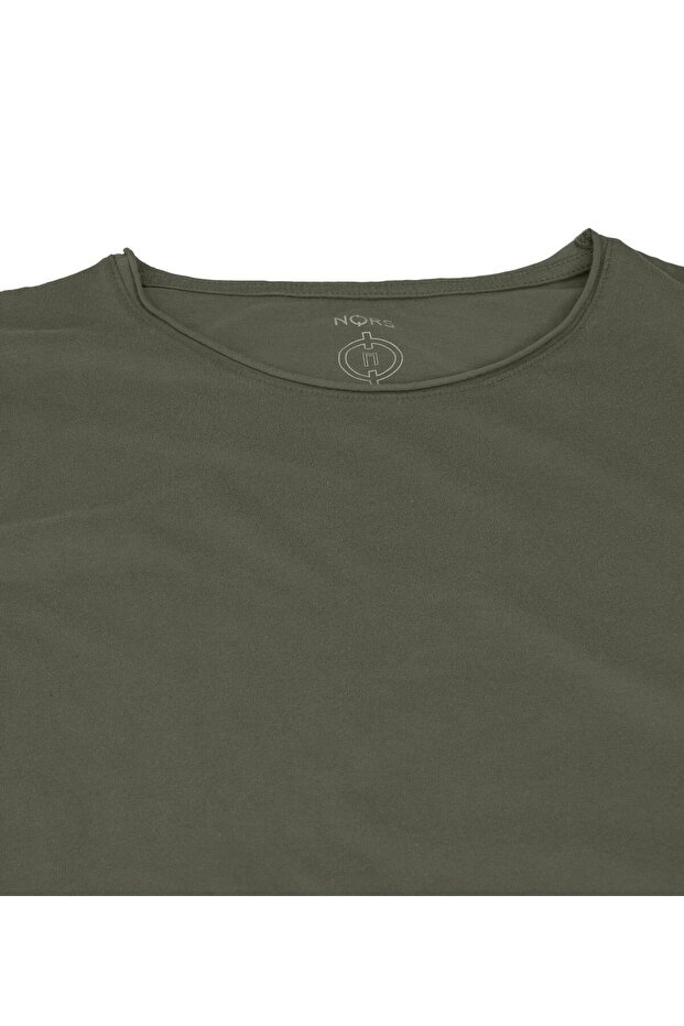 Regular Loose Yaka Tshirt - Haki - 3