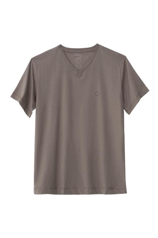 Regular V Yaka Tshirt - Vizon - 1