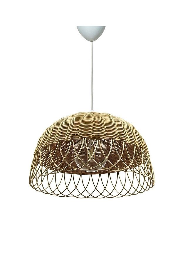 Rattan Bambu Hasır Avize - 2