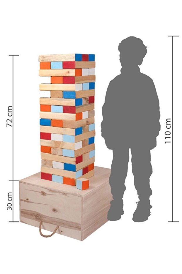 Renkli Dev Jenga - 1