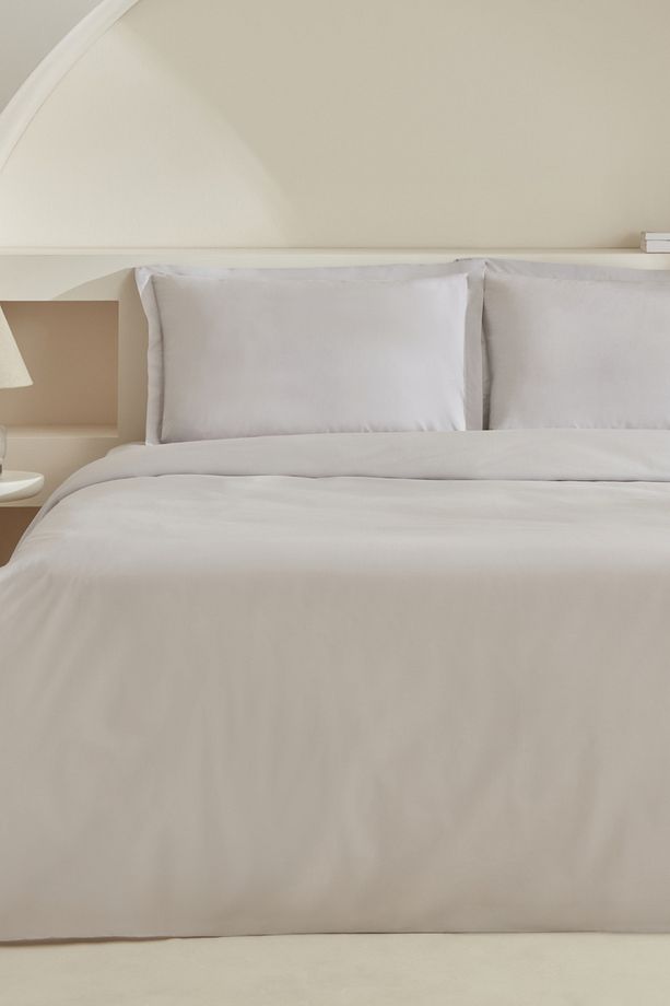 White Collection Lavin Çift Kişilik Nevresim Takımı Taş - 1