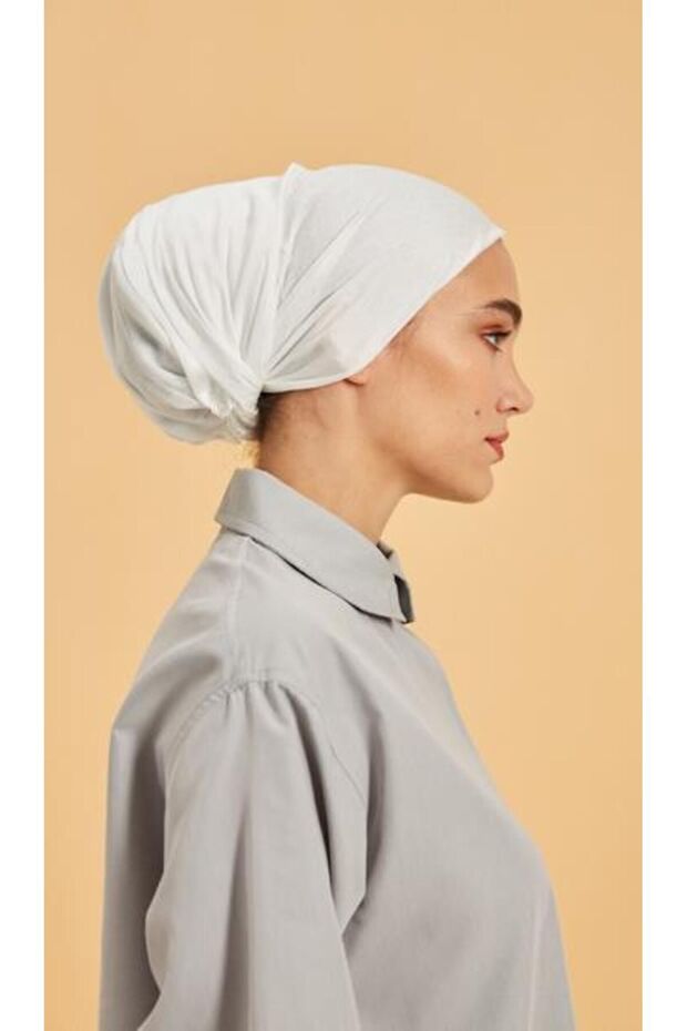 İç Başörtüsü Aksesuar Beyaz - 2