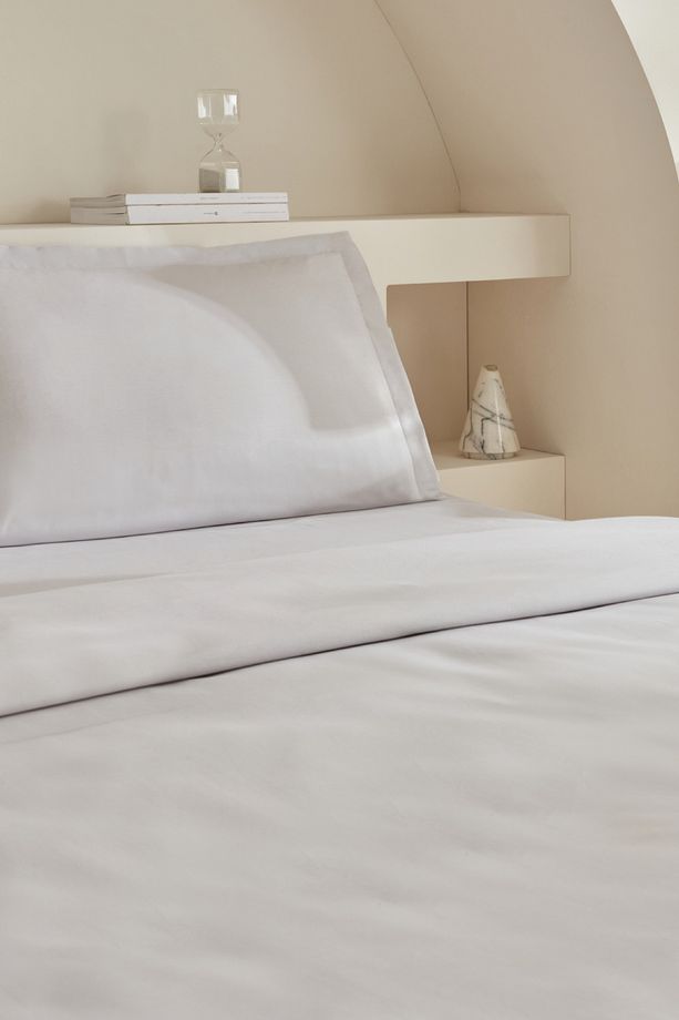 White Collection Lavin Çift Kişilik Nevresim Takımı Taş - 6