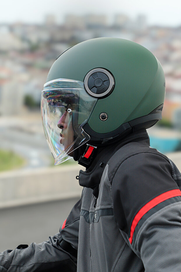 CLASSY MAT YEŞİL KASK - 6