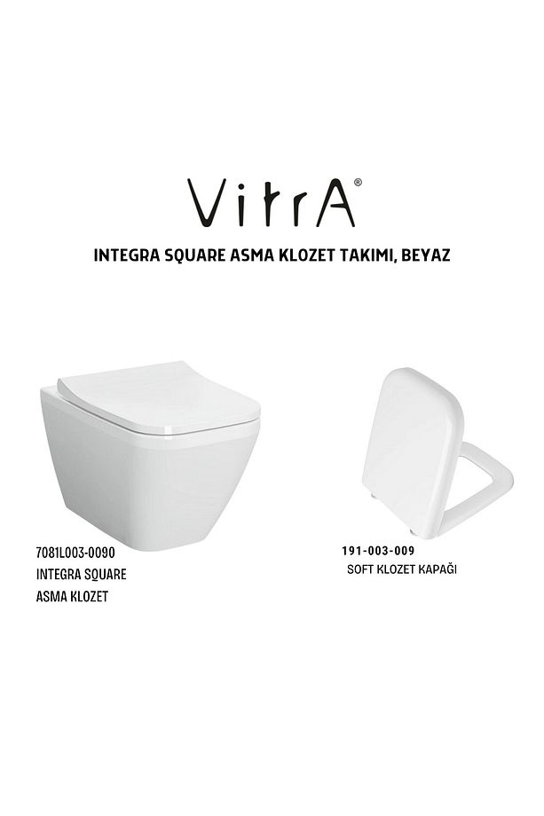 Integra Square Asma 7081L003-0090,Vitra Integra Square Klozet Kapağı 191-003-009 - 3