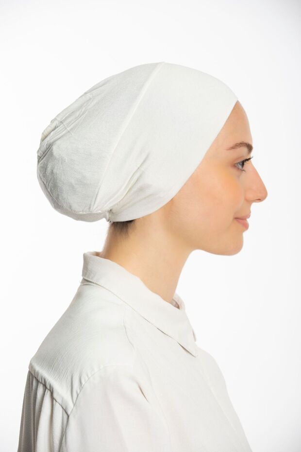 Hijab Elastic Non-Slip Seamless Snap-On Practical Bonnet - 3