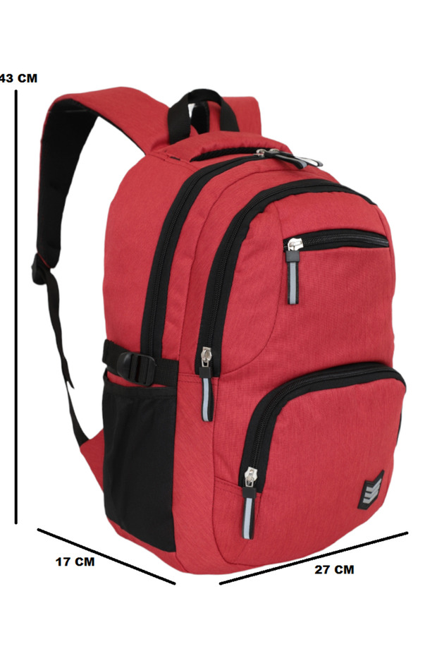 Claret Red School Backpack 2051