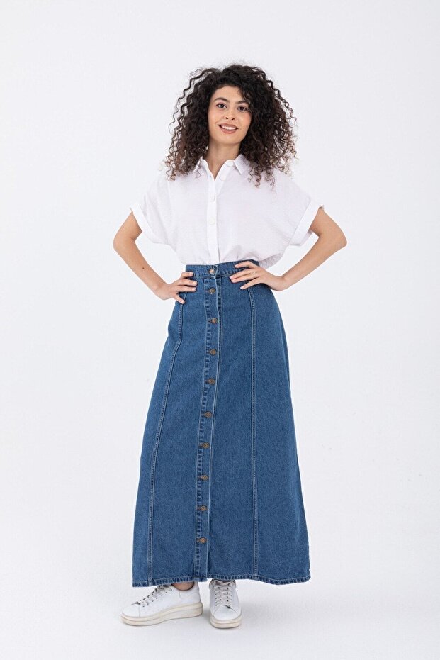 Maxi Mid Tone Kot Etek - 1