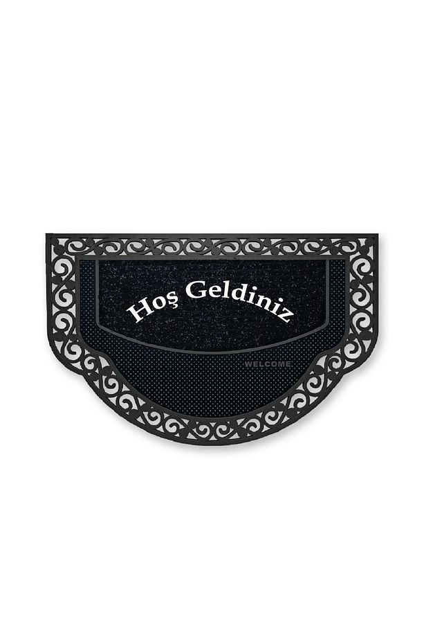Dekoratif Dış Kapı Yıkanabilir Toz Alıcı Halı Kapı Önü Paspası hoş geldiniz yazılır - 3