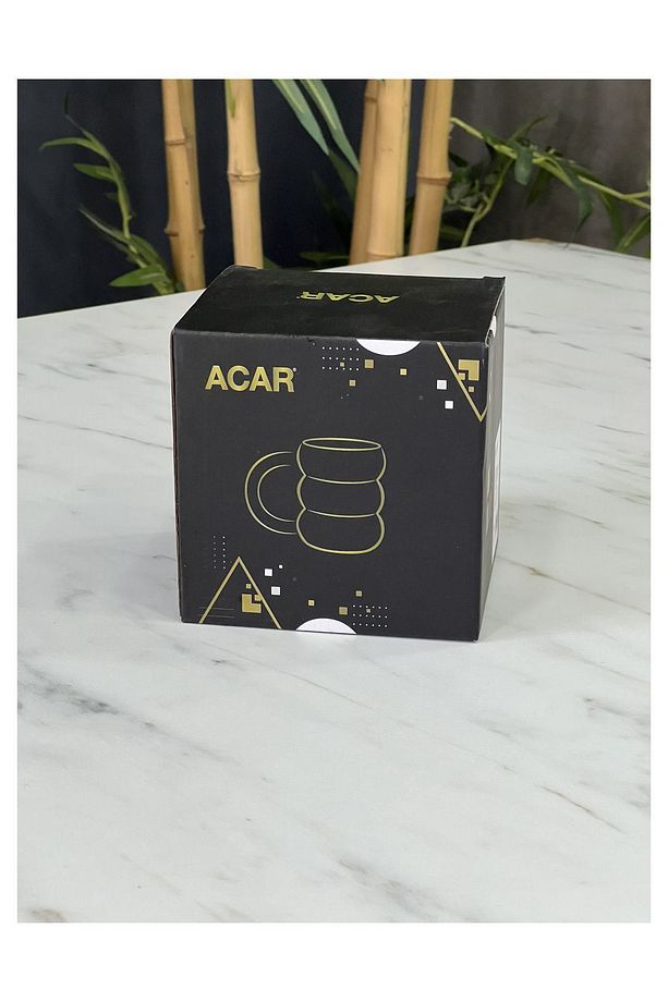 Lüx Borosilikat Cam Fenomen Renkli Kulplu Tek Bardak - 4
