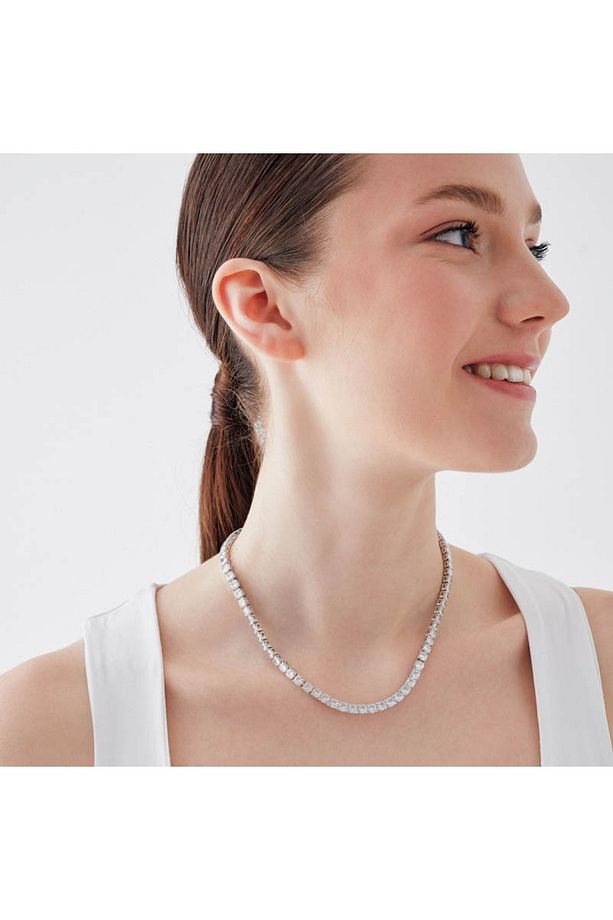 5mm Mor Rhodium Su Yolu Kolye - 3